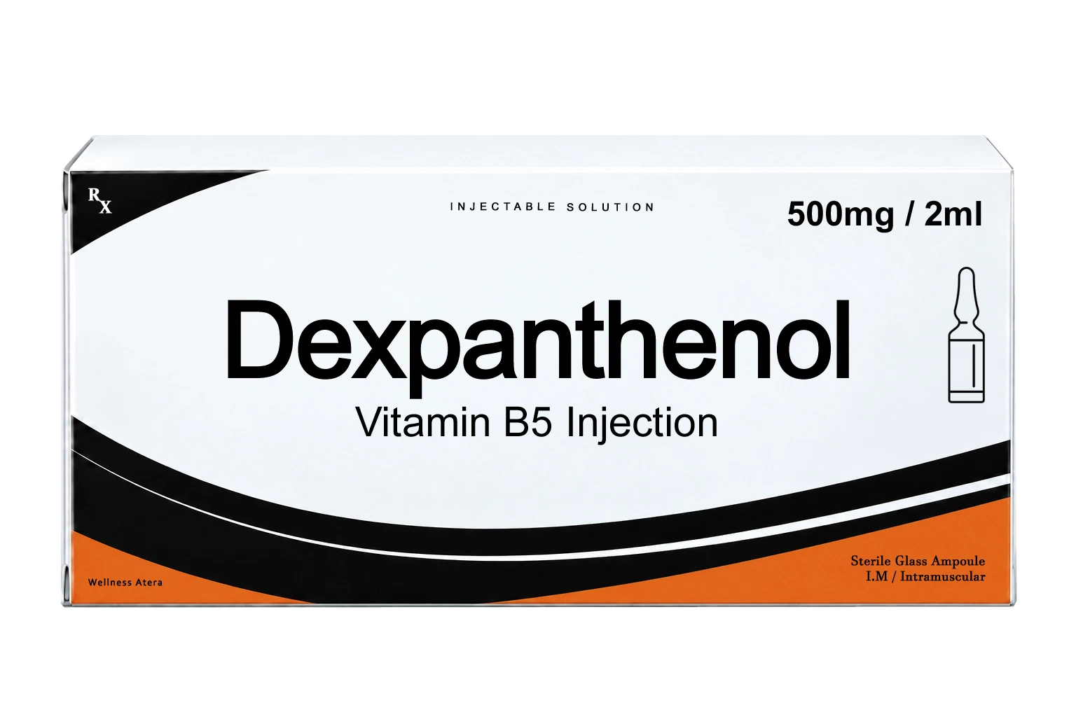 Vitamin B5 Dexpanthenol injection product image (illustrative)